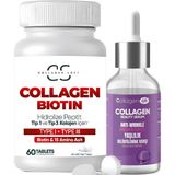 Collagen Soft 2'li Set Tip 1 Tip 3 Kolajen Biotin ve 15 Amino Asit 60 Tablet | Kolajen Serum - Aromasız
