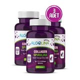 Collagen + Spirulina Tablet Takviye Edici Gıda - 1260 Mg 60 Tablet - (Kolajen Tip 1 2 3) (3 Adet)