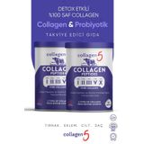 Collagen5 %100 Saf ve Doğal Yüksek Biyoaktif Çift Hidrolize Kolajen Peptit 2'li Paket 60 Günlük