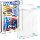 CollectHall 8 Paket Aksiyon Figürü Vitrin Koruyucu 9,5 cm Kartlı Figürler için, Action Figure Saklama Kutusu: Star Wars, Marvel Legends, G.I Joe, Hareketsiz Tasarım - (Ultimate 8 Paket)
