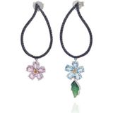 Collection-Başak Baykal Forget Me Not Mavi Safir Kadın Altın Küpe - Standart