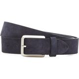 collection lacivert dikişsiz erkek süet kemer - 95 cm