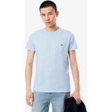 collection lacoste pamuklu pima tişört - Açık Mavi - 2XL