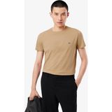 collection lacoste pamuklu pima tişört - Bej