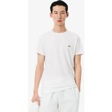 collection lacoste pamuklu pima tişört - Beyaz