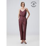 collection mürdüm desenli cigarette pantolon - 34