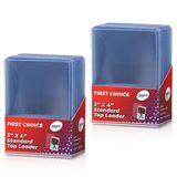 Collector's First Pick 3x4 35 PT Standart Standart Boy Premium Koruyucu, 50 Parça - 2 Paket, Pokemon, Hokey, Futbol, Basketbol, Beyzbol ve Oyun Kartları için Şeffaf Ticaret Kartı Koruması