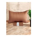 CollessiaHome %100 Pamuk Saten Jakar Dokuma Yüksek Kalite Fitted Tek Kişilik Lastikli Çarşaf Takımı - Kahverengi