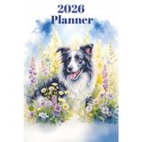 Collie Planner For 2026 - One Week To Two Pages - A5 Diary: 200 Pages To Organise Your Life - Colourful Collies On 200 Pages