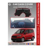 COLONY Ford Courier 2013-2023 Delux Kırmızı Torpido Örtüsü Ön Göğüs Koruma Torpido Koruma Tam Uyum Çatlamayı Önler