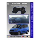 COLONY Ford Courier Delux 2013-2023 Mavi Torpido Örtüsü Ön Göğüs Koruma Torpido Koruma Tam Uyum Çatlamayı Önler