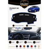 COLONY Peugeot 301 Mavi Torpido Örtüsü Ön Göğüs Koruma Torpido Koruma Tam Uyum Çatlamayı Önler