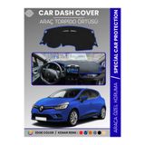 COLONY Renault Clio 4 Mavi Torpido Örtüsü Ön Göğüs Koruma Torpido Koruma Tam Uyum Çatlamayı Önler