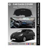 COLONY Renault Clio 4 Siyah Torpido Örtüsü Ön Göğüs Koruma Torpido Koruma Tam Uyum Çatlamayı Önler