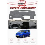 COLONY Toyota Proacecity (2018-2026) Elegance Serisi Uyumlu Torpido Koruma Örtüsü/Kılıfı Gri
