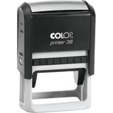 Colop Prınter 38 Tarih Kaşe Tr Siyah Kasa Mavi kırmızı Keçe 33 x 56 mm