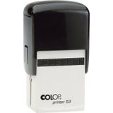 COLOP PRINTER 53 TARİH KAŞE SİYAH KASA MAVİ/KIRMIZI KEÇE - 30X45MM