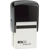 Colop Prınter 53 Tarih Kaşe Tr Siyah Kasa Mavi kırmızı Keçe 30 x 45 mm