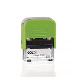 Colop Printer C20 Yeşil Kasa Siyah Keçe 14x38 mm Kaşe