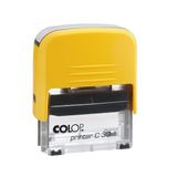 Colop Printer C30 Sarı Kasa Siyah Keçe 18x47 mm Kaşe