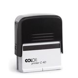 Colop Printer C40 Siyah Kasa Siyah Keçe 23x59 mm Kaşe