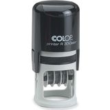 COLOP R30 TARİH KAŞE SİYAH KASA MAVİ KEÇE - 30MM
