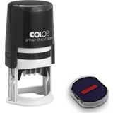 COLOP R40 TARİH KAŞE SİYAH KASA MAVİ/KIRMIZI KEÇE - 40MM