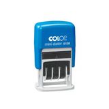 Colop S120 Mini Tarih Kaşe(Tr/Rakam) Mavi Kasa Siyah Keçe - 8X45mm