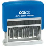 Colop S120dd Çift Tarih Kaşe(Tr) Mavi Kasa Mavi Keçe - 4X46mm
