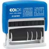Colop S120/Wd Hazır Tarih Kaşe(Tr) Mavi Kasa Mavi Keçe - 4X42mm