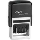 Colop S260 Tarih Kaşe(Tr) Siyah Kasa Mavi/Kırmızı Keçe - 24X45mm