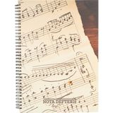 Color A4 80 Yp.sert Kapak Spiralli Müzik Defteri