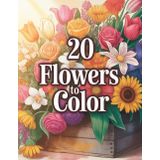 Color book: 20 Flowers to Calm Your Mind; Color therapy for Adult and Teens (Coloring books)