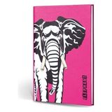 Color Hayvan Figürlü Dokulu Defter Çizgili Fil - Çok Renkli