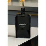 color house 1 Adet 750 ml Yağdanlık Sirkelik ve 2 Adet Etiket - Damlatmaz Tıpa - Koyu Cam - Siyah Etiket