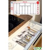 color house 10'lu Set Modüler Çekmece Içi Düzenleyici Modüler Kaşıklık Mutfak Organizer