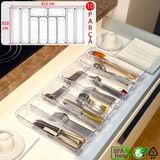 Color House 10'lu Set Modüler Kaşıklık Mutfak Çekmece Içi Organizer Şeffaf Clear Çatal Bıçak Kaşık Düzenleyici
