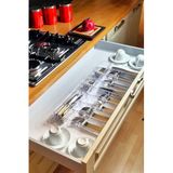 color house 11'li Set Modüler Mutfaklarda Çekmece Içi Kaşıklık Organizer Düzenleyici Şeffaf ŞEFFAF 40 x 50