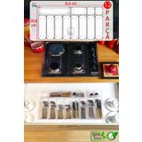 color house 12'li Set Modüler Kaşıklık Mutfak Çekmece Içi Kaşıklık Modüler Şeffaf Drawer Organizer