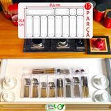 Color House 12'li Set Modüler Kaşıklık Mutfak Çekmece Içi Organizer Şeffaf Clear Çatal Bıçak Kaşık Düzenleyici