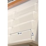 color house 2 Adet Baharatlık Düzenleyici Çekmece Içi Pleksi Stant 35 * 10 Cm (KAVANOZLAR HARİÇTİR) Z350 Tek Ebat