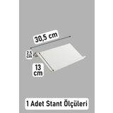 color house 2 Adet Çekmece Içi Baharatlık Düzenleyici Stant Mutfak Dolap Içi Organizer ( Beyaz Renk ) Z305