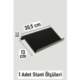 color house 2 Adet Çekmece Içi Baharatlık Düzenleyici Stant Mutfak Dolap Içi Organizer ( Siyah Renk ) Z305