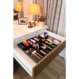 color house 20'li Set Çekmece İçi Düzenleyici Modüler Makyaj Takı Kozmetik Organizer ( Sert Plastik )
