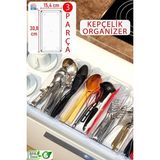 Color House 3 Adet Kepçelik Organizer Şeffaf Çekmece Içi Düzenleyici (30,8 cm * 15,4 cm X3 Ade - Çok Renkli