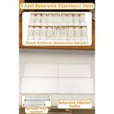 color house 4 Adet Çekmece Içi Baharatlık Düzenleyici Stant 30,5 Cm X 13cm (KAVANOZLAR HARİÇTİR) Z305
