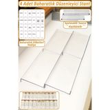 color house 4 Adet Çekmece Içi Baharatlık Düzenleyici Stant 30,5*13cm (KAVANOZLARI HARİÇTİR) Z305