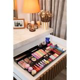 Color House 4 Adet Stant ve 5 Adet Organizer Makyaj Takı Kozmetik Çekmece Içi Düzenleyici Set - Siyah