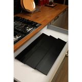 color house 6 Adet Çekmece Içi Baharatlık Düzenleyici Stant Mutfak Dolap Içi Organizer (Siyah Renk) Z305 Tek Ebat