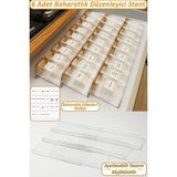 Color House 6 Parça Çekmece İçi Baharatlık Düzenleyici Organizer Stant 30,5*13cm Plastik Malzeme Z305